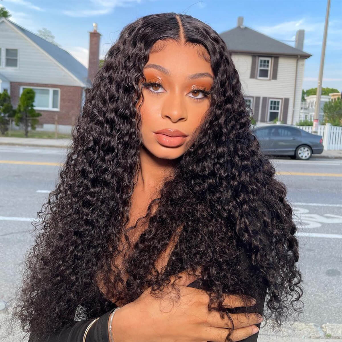 Brazilian Kinky Curly 13x4 Lace Front Wig Celie Hair