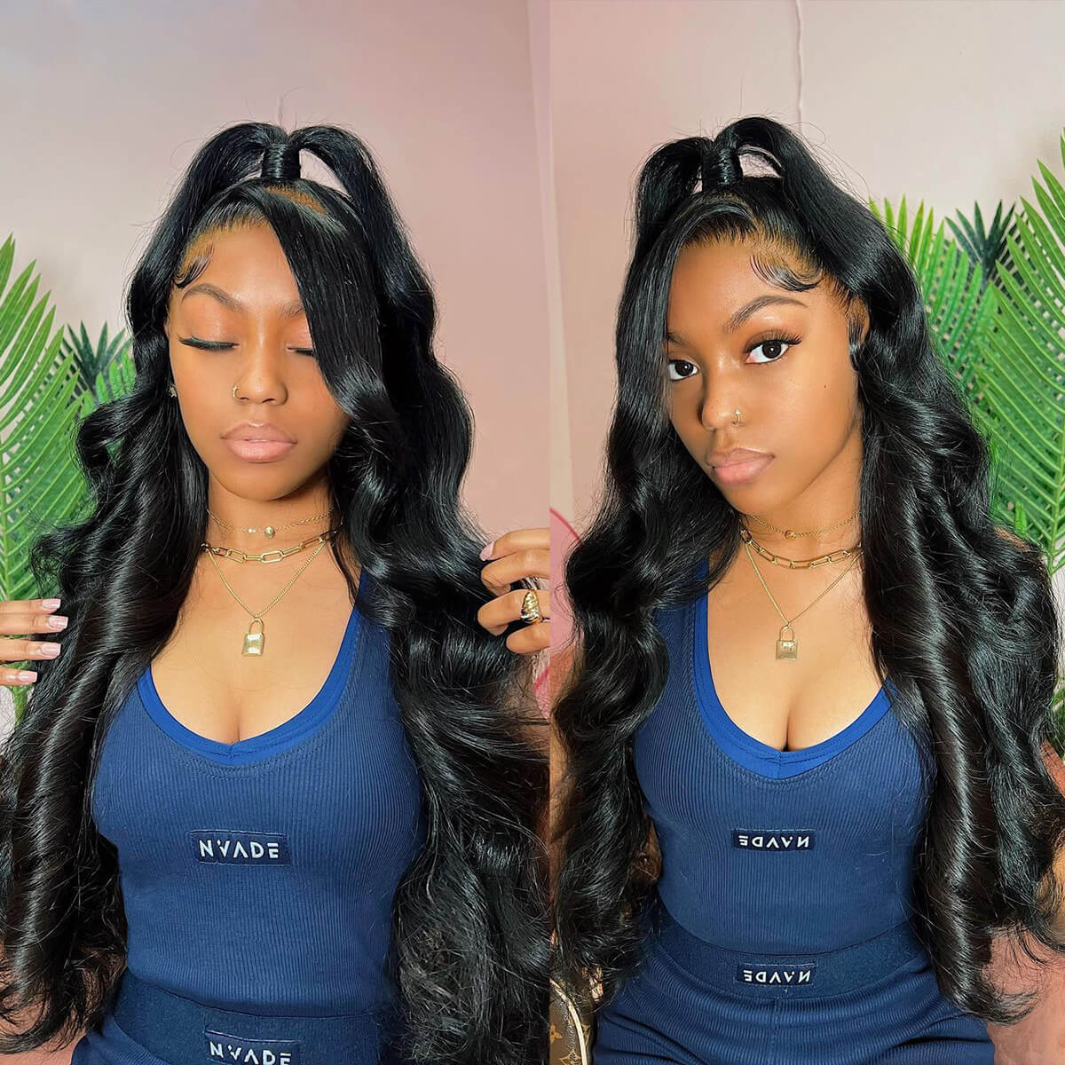 360 Lace Front Wig 180% Density Human Virgin Hair Body Wave