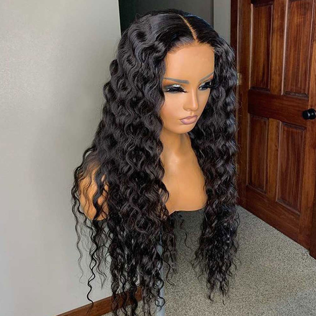 Lolly 5x5 Loose Deep Wave HD Glueless Wigs Bleached Knots Pre