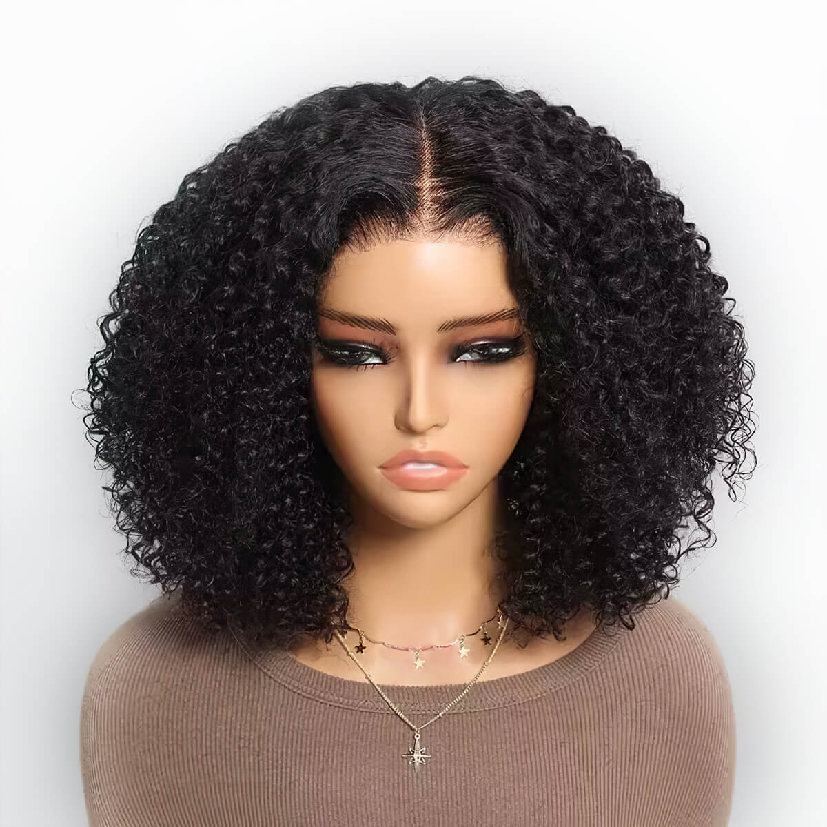 4x4 Kinky Curly Wig Short Lace Front Wigs Celie Hair