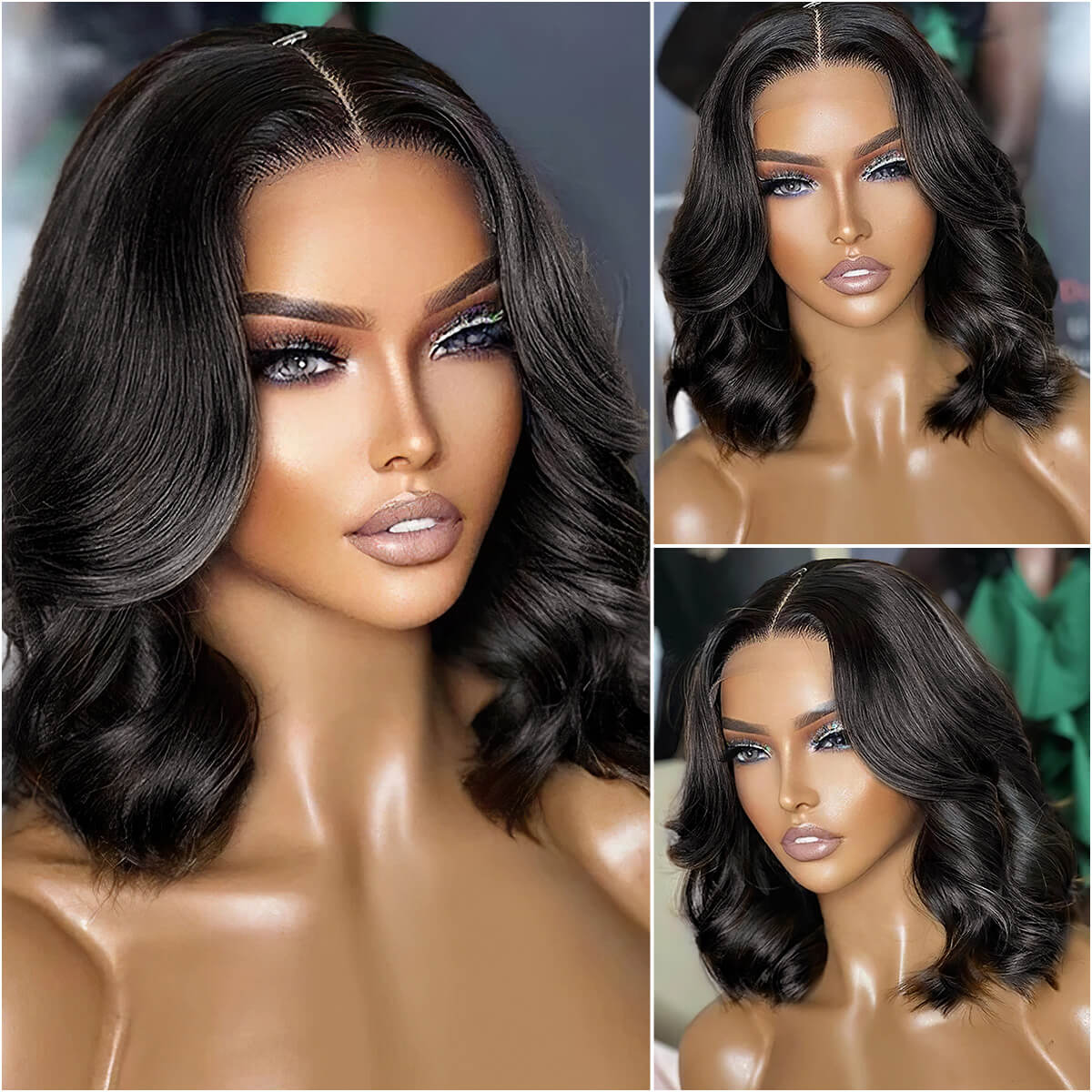 celie hair short cut loose wave wig