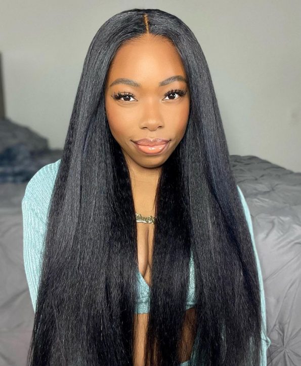 Celie Hair Kinky Straight Human Hair Wig Review Unboxing First